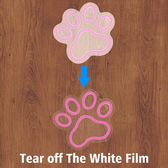Paw Neon Sign, Dogs Paw Neon Light, Custom Cats Paw Led Sign  New Dog Paw Print Neon Sign, Pink LED Wall Light for Kids Room & Pet Lovers Gift